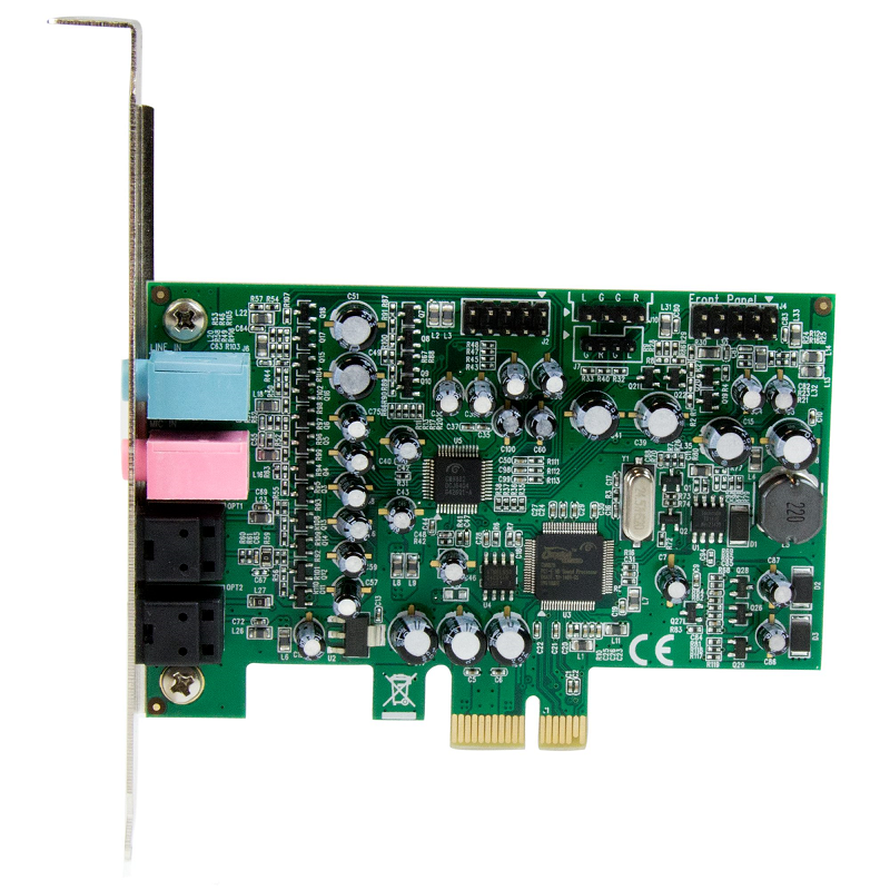StarTech PEXSOUND7CH 7.1 Channel Sound Card - PCI Express, 24-bit, 192KHz